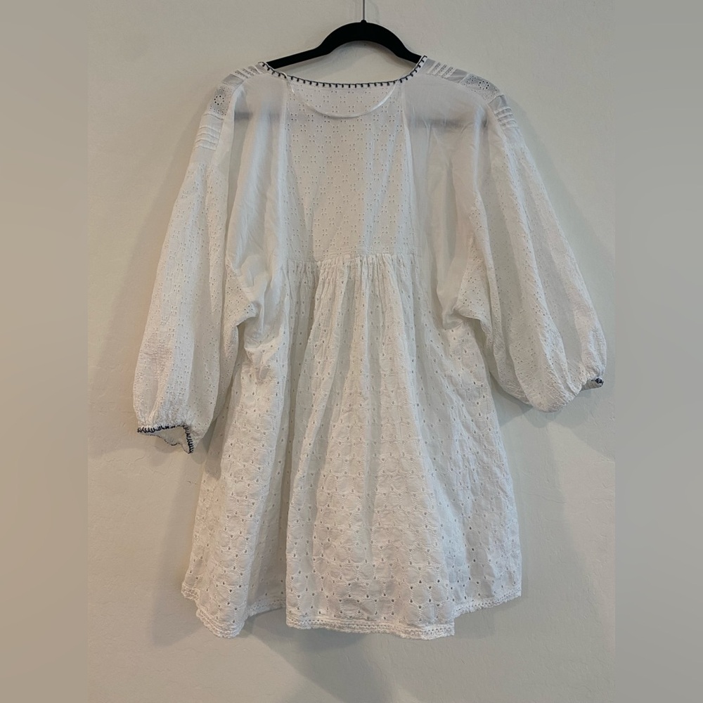 Zara Boho Eyelet Tunic Dress - Picture 5 of 9